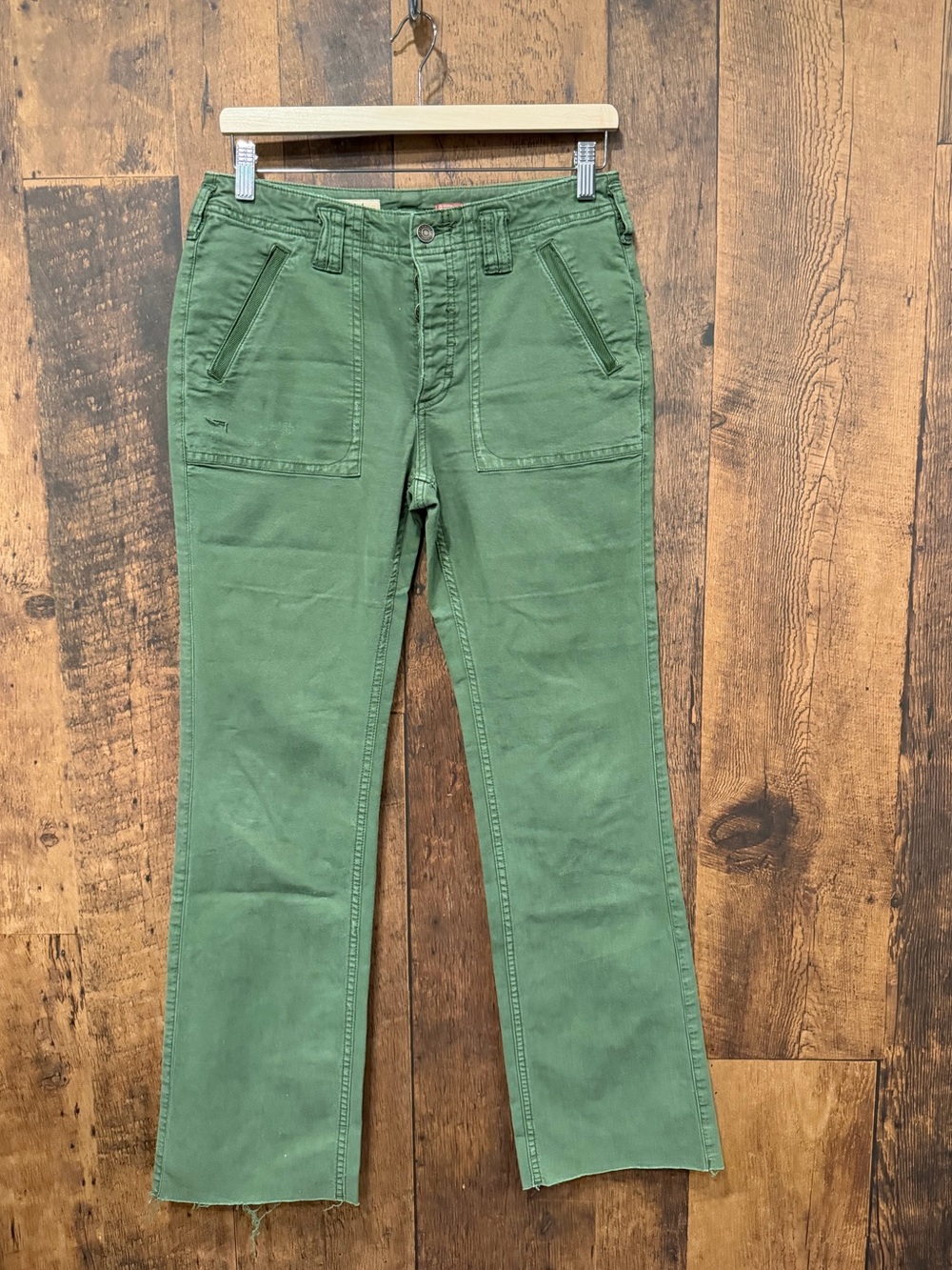 Pilcro and the Letterpress mid-rise utility pants size 27 EUC